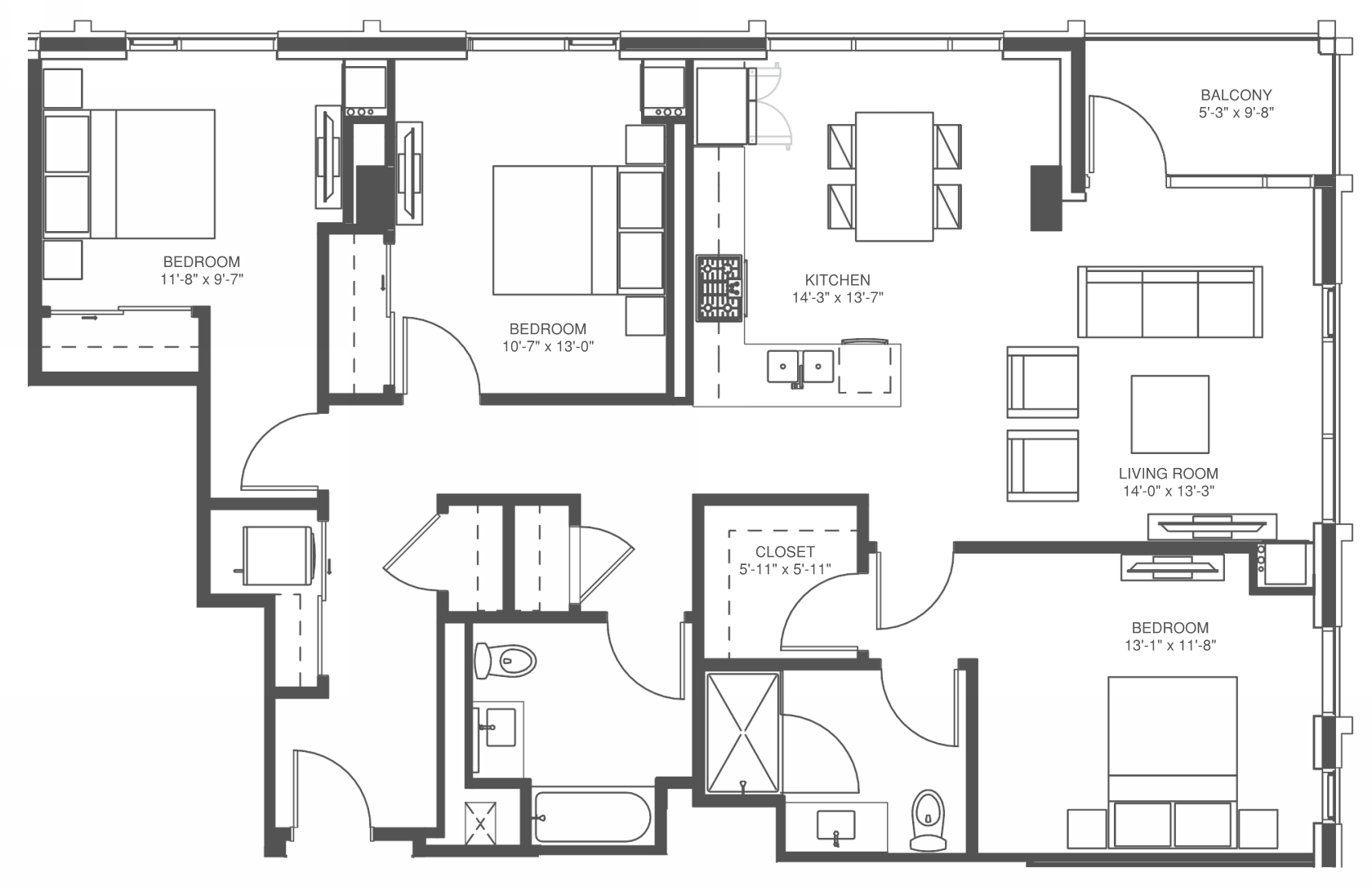 855 W. Madison St Studio-3 Beds Apartment for Rent - Photo Gallery 16